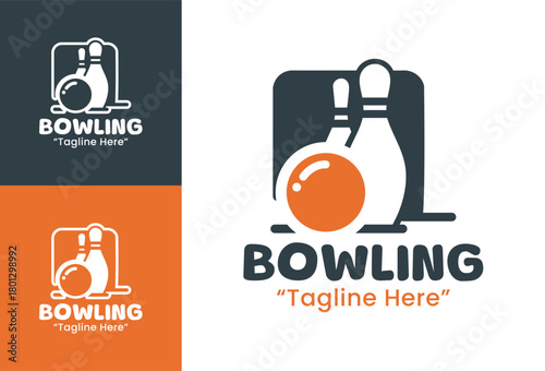 Bowling Logo Sleek & Modern Sports Emblem