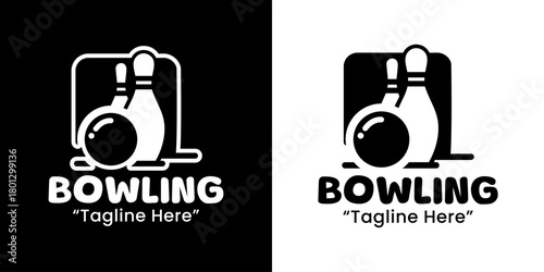 Bowling Logo Classic & Timeless Design for Teams