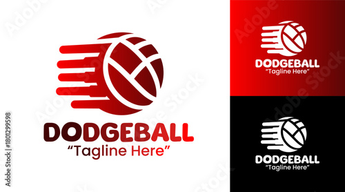 Dodgeball Logo Fun and Energetic Design for Teams