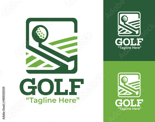 Golf Logo Minimalist and Clean Design for Golf Brands