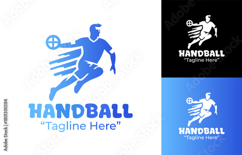 Handball Logo Bold and Strong Emblem for Professional Teams