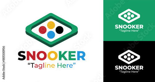Snooker Logo Classic and Elegant Design for Sports