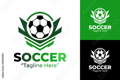 Soccer Logo Dynamic and Action-Packed Design