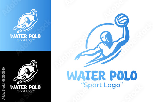Water Polo Sport Logo Bold and Strong Emblem