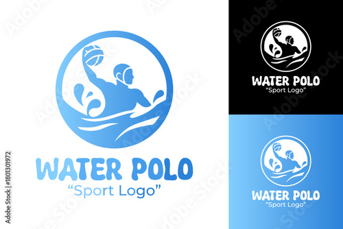 Water Polo Sport Logo Sleek and Modern Design