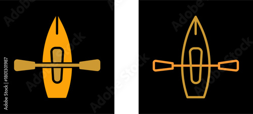 Kayak Vector Icon