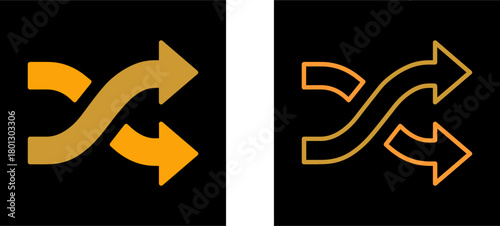 Shuffle Vector Icon