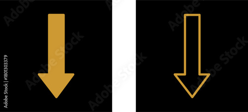 Arrow Down Vector Icon