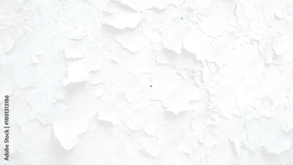 Fototapeta premium wall texture with white shabby stucco, plaster. Red and white brickwall background, white stonewall surface. Plastered wall with white uneven stucco with cracks and damages.