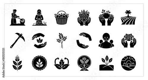 Agriculture Farming Icons Set.svg