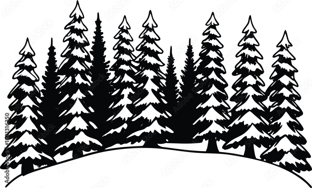 Obraz premium trees in winter