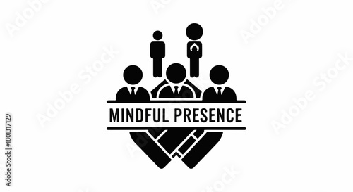 Diverse team collaborating with mindful presence and connection