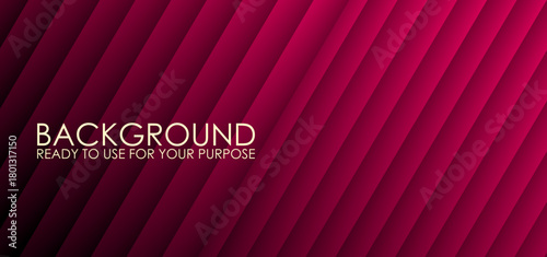 Abstract Diagonal Red Stripe Background | Dark Magenta Shaded Line Pattern |​ Elegant Deep Pink Geometric Texture