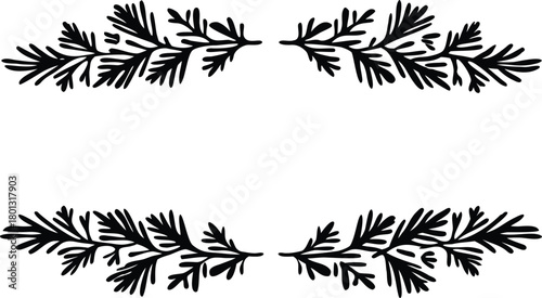 black and white frame