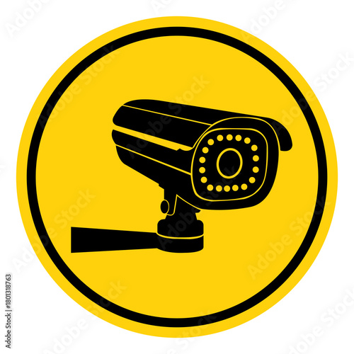 CCTV Security Camera Symbol Sign, Vector Illustration, Isolate On White Background Label. EPS10