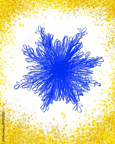 a picturesque snowflake on a holiday theme