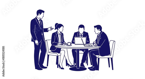 Business meeting teamwork collaboration discussion presentation