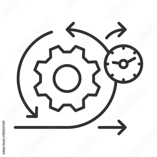 Cross functional team icon in line design. team, collaboration, agile, skills, cooperation, communication, diversity on white background vector. Cross functional team editable stroke icon