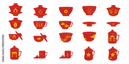 Chinese Tea Cup Illustration
