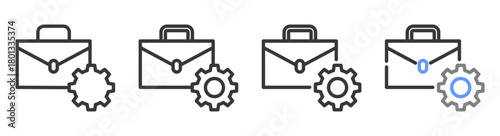 The Ultimate occupation Styles with Variations Line of icon set vector illustration