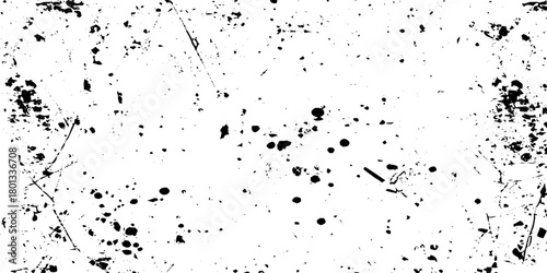 White and black ink splatter grunge dust particle and dust grain texture. grunge texture with scratches and cracks paint wall texture. dust overlay distress grain with scratch grunge urban background.