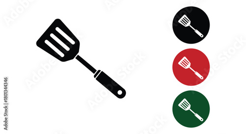 Spatula icon vector kitchen utensil cooking tool design graphic