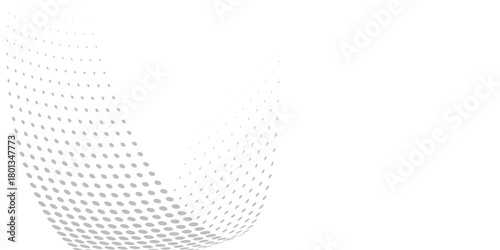 Dot white gray wave light technology texture background. Abstract big data digital concep modern dotted. Vector ilustration