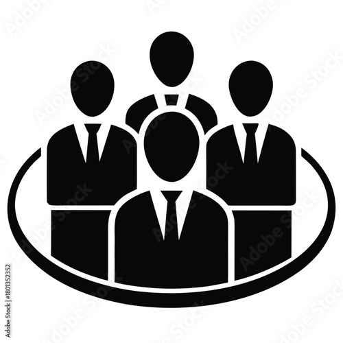 team hiring vector icon