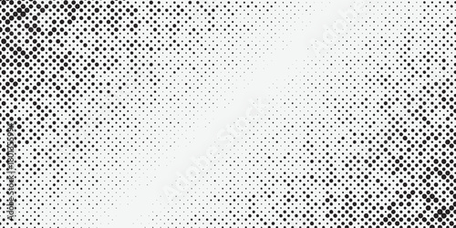 diagonal abstract halftone texture. Pattern of black dots on white background. vector