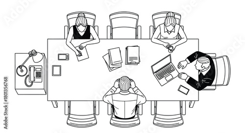 Meeting office conference room business teamwork discussion concept