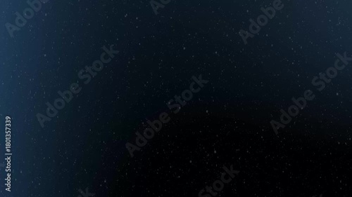 Soft Blue Cinematic Light Leak with Heavy Snow Particle Overlay
