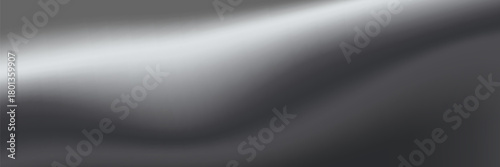 Chrome reflections flow through silver waves in modern gradient. Mirror shine repeats twice, creating elegant silver and chrome gradient mirror depth.