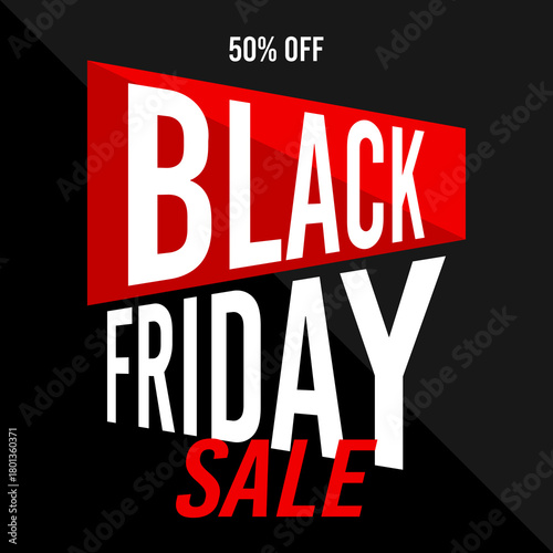50% off black friday sale, 50%off fifty percent off 50 % off, retail, price, discount, november.