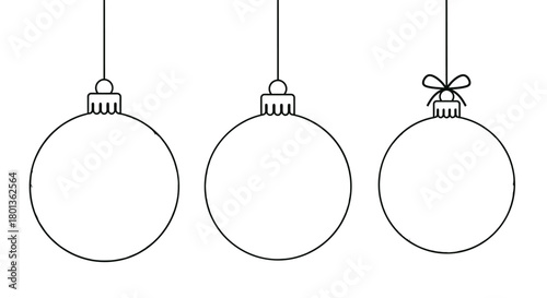 Christmas ornaments vector holiday decorations festive balls art