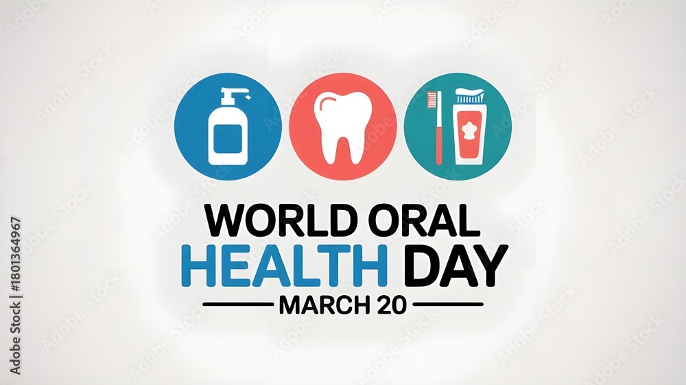 Fototapeta premium oral health month for better oral health