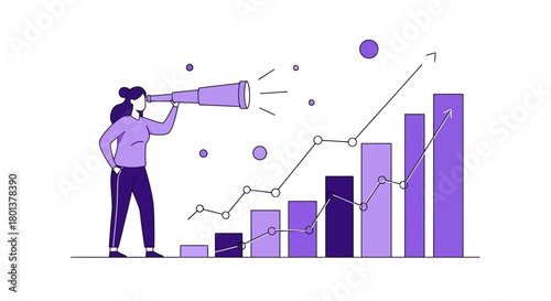 Visionary foresight illustrated in leadership and business financial advancement analysis