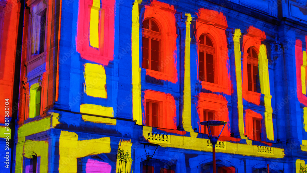 custom made wallpaper toronto digitalCentre-ville de Le-Puy-en-Velay, en pleine nuit