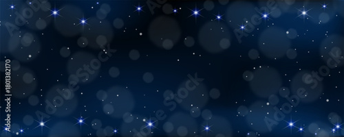 Cosmic Bokeh Galaxy Banner. Perfect for web ads and creative digital projects.
