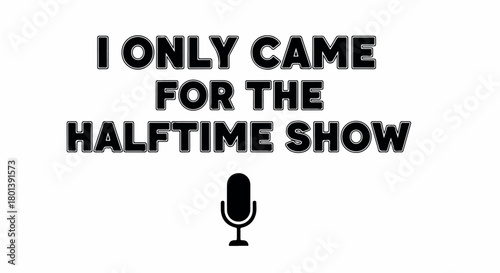 Fotografija Halftime show announcement with microphone