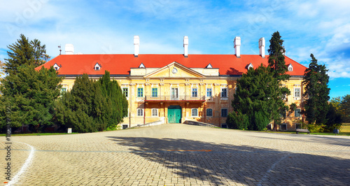 Photography Slovakia - City Malacky with old castle in autumn park
