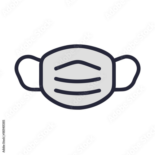 face mask for web and graphic design.