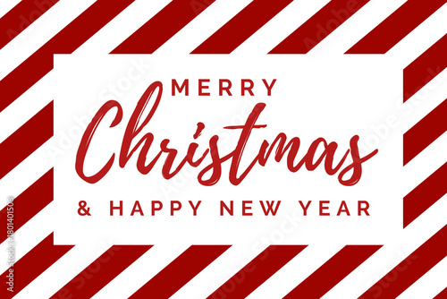 Joyful holiday card for Christmas and New Year