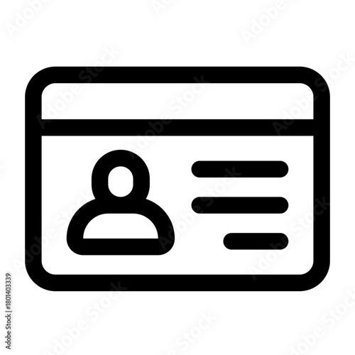 student card reguler icon