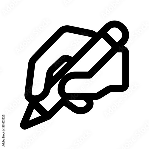 writing reguler icon