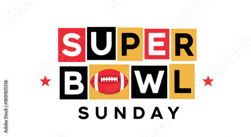Super Bowl Sunday celebration with transparent background