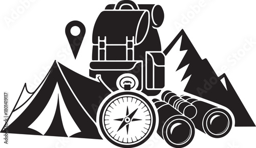 Plan your next outdoor adventure with this icon