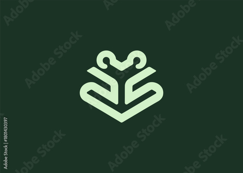 A unique geometric frog logo composed of faceted polygonal shapes and structured line patterns, conveying adaptability, nature, and energy, designed as a modern minimalist vector illustration concept