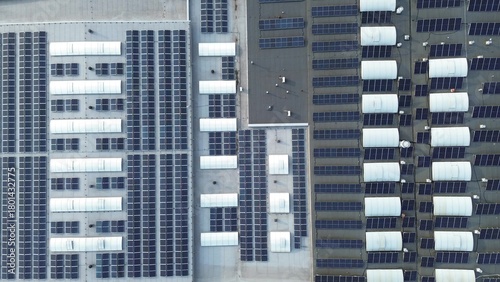 Eco friendly factory with solar panel system