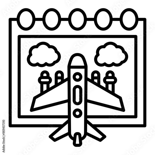 Airplane flight Icon