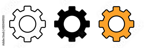 Settings icon settings, commonly shown as a gear or cogwheel, indicating system configuration, preferences, or adjustments in an interface.